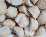 Hình bước làm 4 của món Bánh canh nui tôm+chả cá