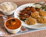 A picture of step 15 of Seafood Platter – Mom Special ❤️(Prawns Curry, Fish Cutlet, Fish Fry & Steamed Basmati Rice).