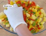 Une image de l'étape 4 de Poulet au four, poivrons et pdt, recette 🇮🇹.
