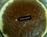 A picture of step 4 of Choco Fruity Creamy pizza.