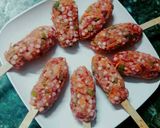 A picture of step 7 of Sabudana Seekh Kebab.