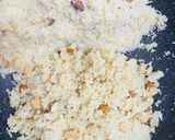 A picture of step 5 of Rava ladoo.