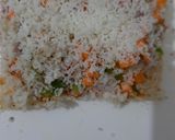 A picture of step 2 of Chessey bread sandwich.
