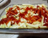 A picture of step 3 of Pizza fries.