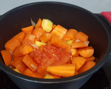Foto del paso 3 de la receta: Crema fría de zanahoria🥕 manzana🍏jengibre y leche de coco🥥