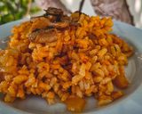 Φωτογραφία βήματος 5 της συνταγής Vegan Παέγια με "Κουνέλι" από Μανιτάρια
