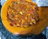 Foto del paso 5 de la receta: Zapallo relleno con pollo y verduras