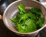 A picture of step 1 of Palak Masala Jowar Poori.