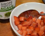 Foto del paso 7 de la receta Desayuno saludable para dieta de tortitas de plátano con fresas