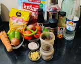 A picture of step 1 of Penne pasta with vegetables.