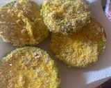 Foto del paso 3 de la receta: Milanesa de zapallito con polenta y avena en Airfryer