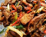 Foto langkah ke 7 dari resep Ayam tumis daun pre.
