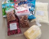 Hình bước làm 1 của món Nougat (kẹo hạnh phúc)