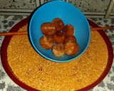A picture of step 15 of Malai kofta with white gravy curry.