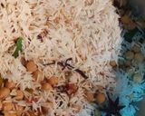 A picture of step 5 of Lahori Achari Chana Pulao or Baryani.