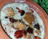 A picture of step 5 of Karachi mint dahi phulki.
