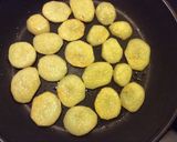 A picture of step 2 of Fried Potato and Egg.