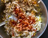A picture of step 2 of Bhel puri.