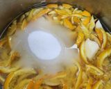 Foto del paso 4 de la receta: Dulce de cáscaras de naranja y durazno