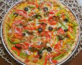 Spinach Hummus Thin Crust Pizza with Hummus Salad recipe step 26 photo