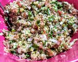 Foto del paso 3 de la receta: TABBULLE Con Atún 🐟 sobre cama de Arroz Blanco...!