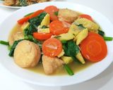 Foto langkah ke 4 dari resep Sapo Tahu Vegetarian.