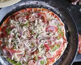 চিজ বার্স্ট সসেজ পিজ্জা (cheese burst pizza recipe in Bengali) রেসিপি ধাপ - 8 ছবি