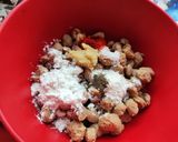 A picture of step 1 of Soybean manchurian.