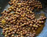 A picture of step 4 of Black Chana Chaat.