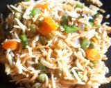 A picture of step 3 of Khada Pav Bhaji Sizzler.