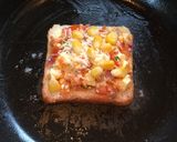 A picture of step 5 of Paneer Chilli Toast.
