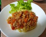 รูปขั้นตอนการทำที่ 6 ของ สปาเก็ตตี้หมูสับ