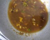 A picture of step 2 of Manchow soup.