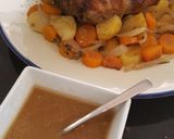 A picture of step 14 of Leg of lamb roasted slowly in white wine and fresh herbs.