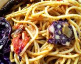 A picture of step 5 of Purple Cabbage Stirfried Pasta.