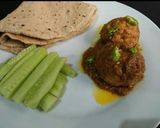 A picture of step 5 of Kofta Masala.