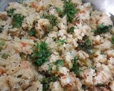 A picture of step 8 of Vegetable sooji upma (rava upma).