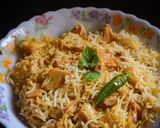 A picture of step 8 of Jackfruit Biryani.