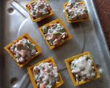 A picture of step 1 of Veg canapés.