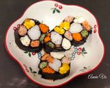 Hình bước làm 7 của món Sushi hoa