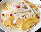 Une image de l'étape 4 de Linguines aux pommes sauce mozzarella.