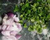A picture of step 2 of Paneer Lemon Masala chat.