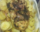 Une image de l'étape 3 de Pomme de terre avec poulet mariné au goût barbecue.