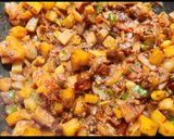 A picture of step 9 of Spicy potato capsicum curry chatpati aloo shimla mirch sabzi.
