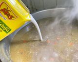 Gambar langkah 10 resipi Bubur Lambuk Daging.