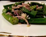 A picture of step 5 of Okra Salad.