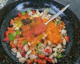 Foto del paso 3 de la receta: Fideos con conejo estofado y cocinados a mi manera, rápidos y económicos