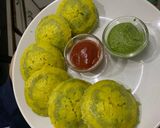 A picture of step 6 of Jowar Marble Dhokla.