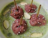 A picture of step 5 of Peanut Lollypops in Banana Spinach Rabdi.