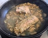 Une image de l'étape 8 de Pavés de saumon sauvage aux champignons sauce citron.